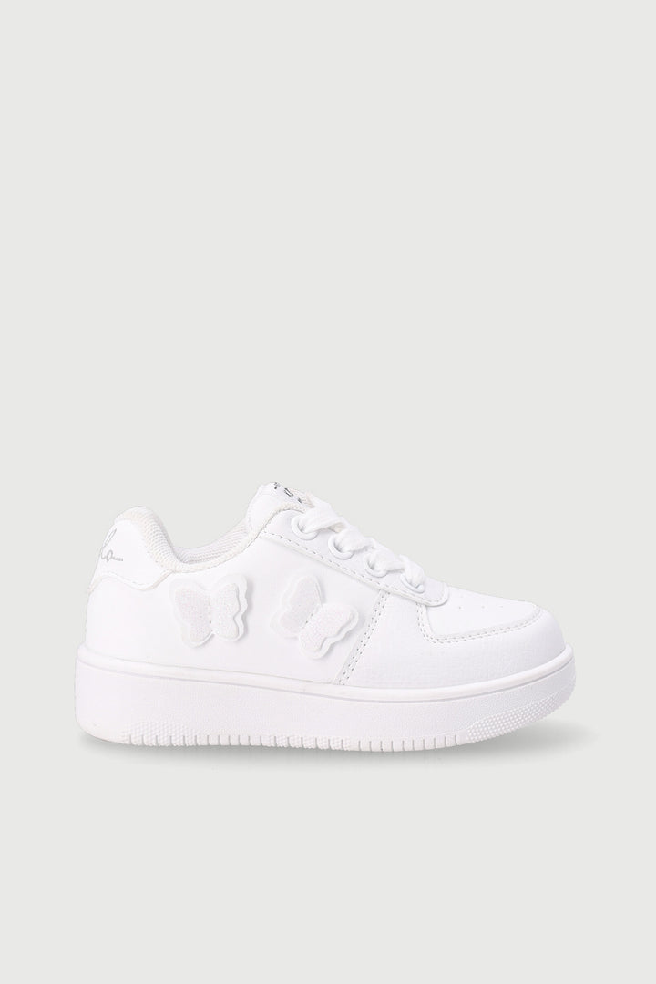 Keedo Girls Butterfly Sneaker - White