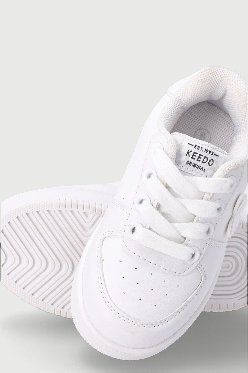 Keedo Girls Butterfly Sneaker - White