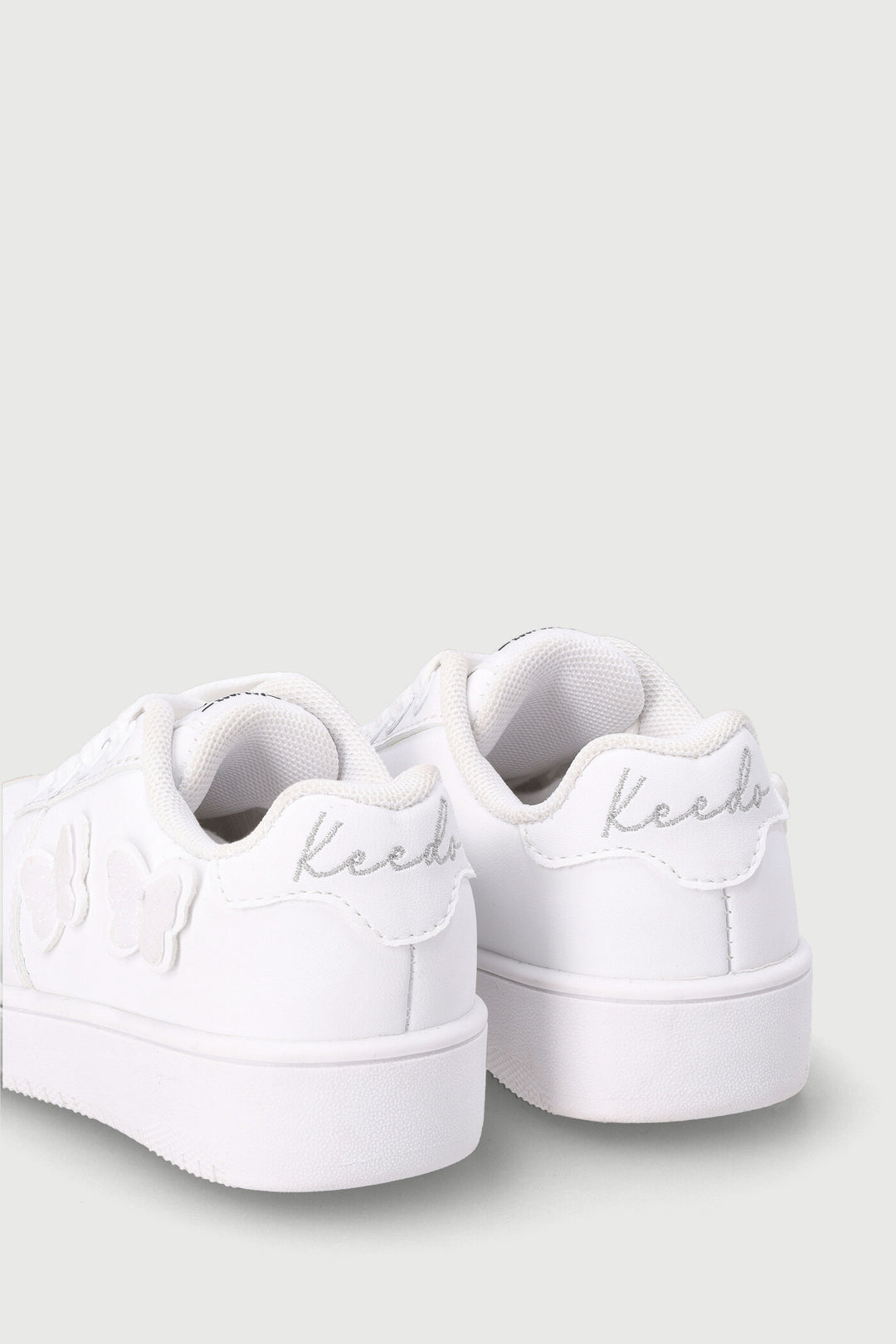Keedo Girls Butterfly Sneaker - White