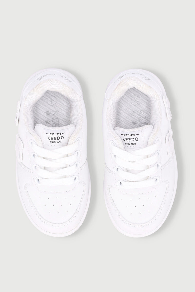 Keedo Girls Butterfly Sneaker - White