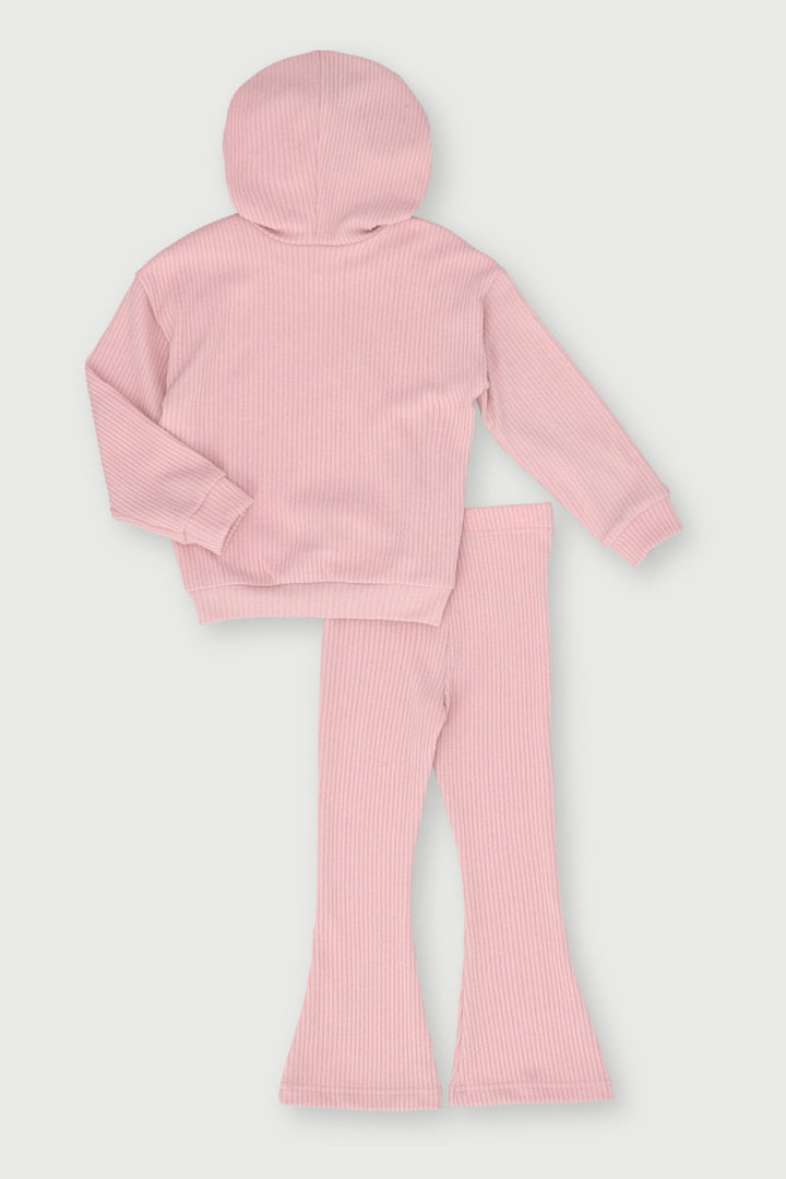 Pre-Girls Brushed Ribbed Set - Pink
