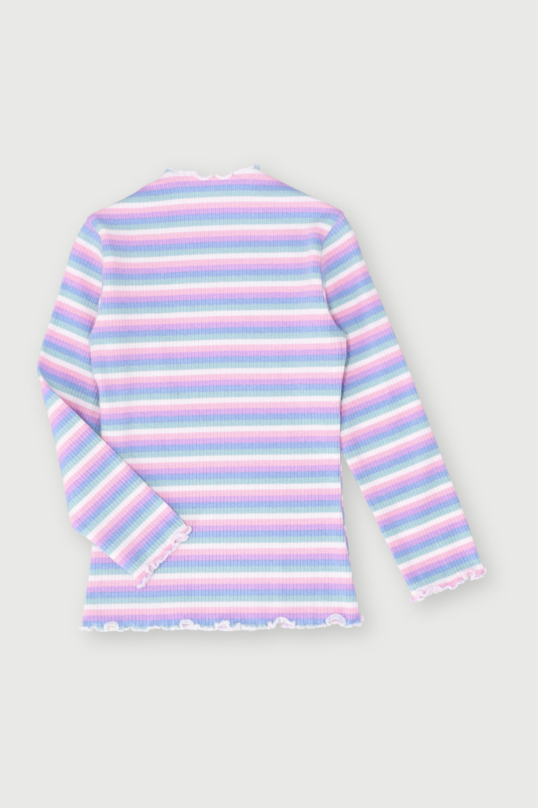 Pre-Girls Striped Rib Turtleneck - Multi
