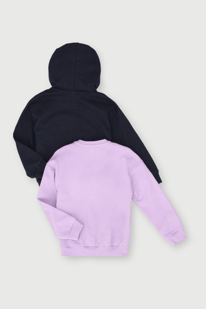 Pre-Girls 2 Pack Nail Head Heart Tracktop - Lilac