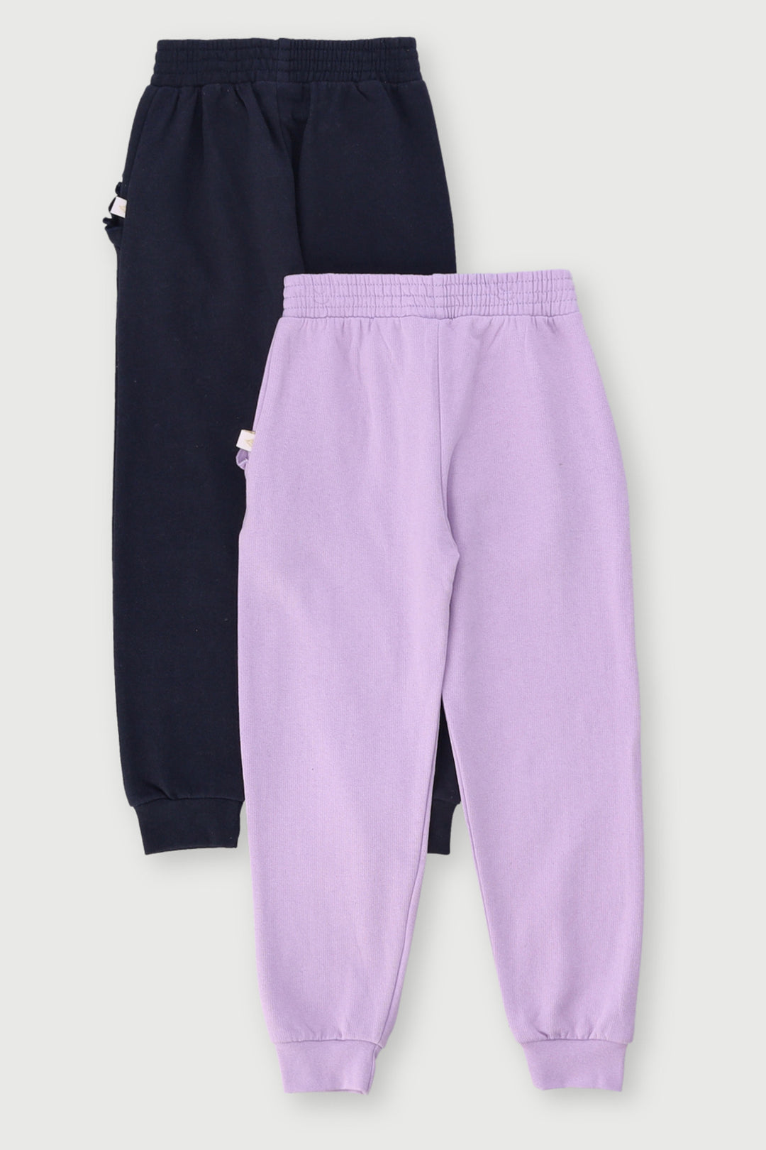 Pre-Girls 2 Pack Nail Head Heart Jogger - Lilac/Black