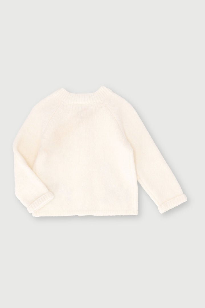 Baby Boys Safari Applique Cardi - Cream