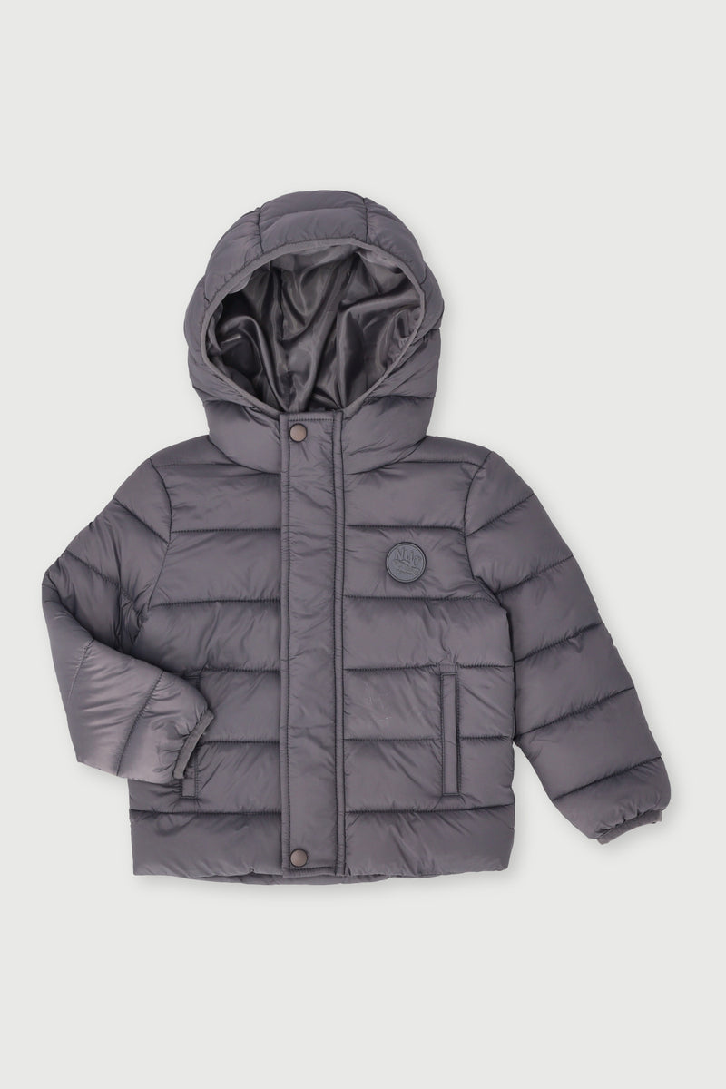 Pre-Boys Puffer Jacket - Charcoal