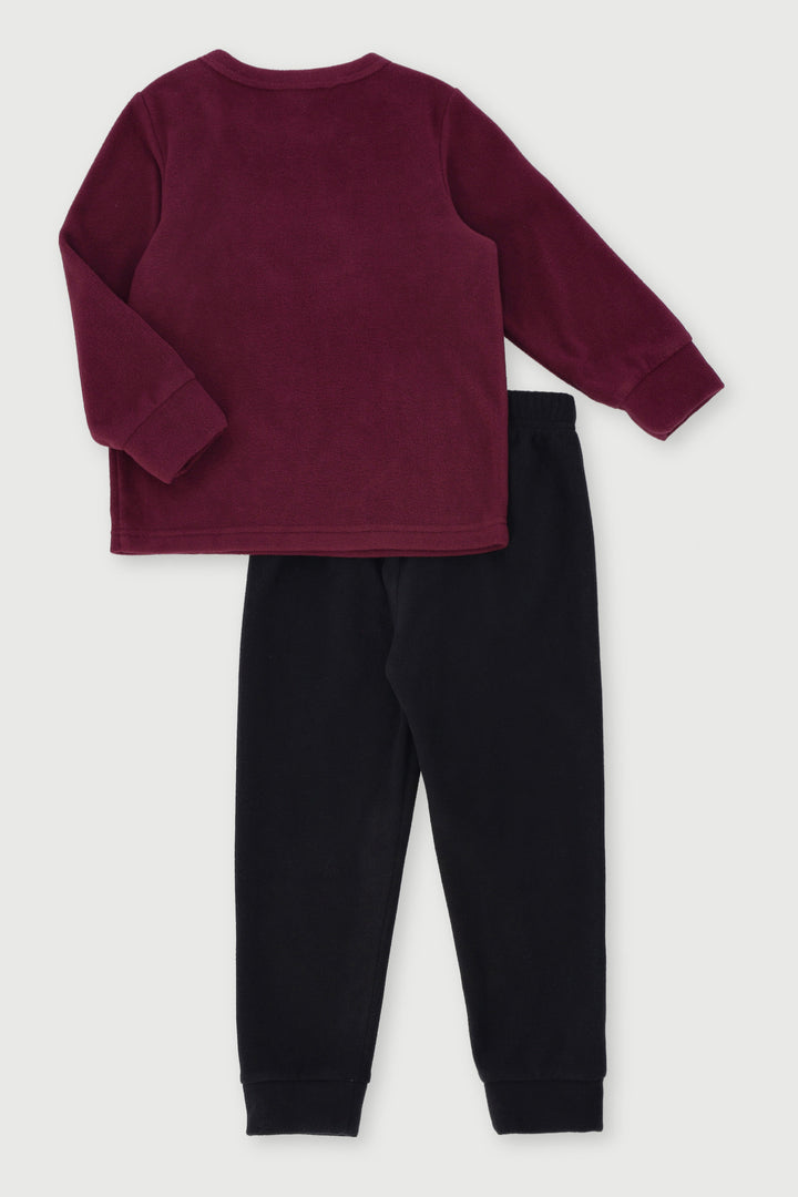 Pre-Boys Penguin I'm Freezing Sleep Set - Burgundy