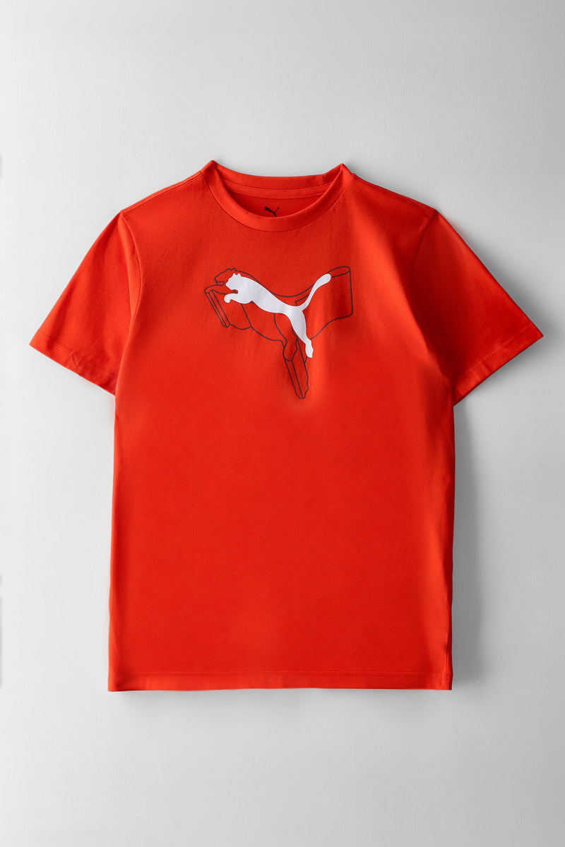 Boys Essential Logo Graphic Tee - Red