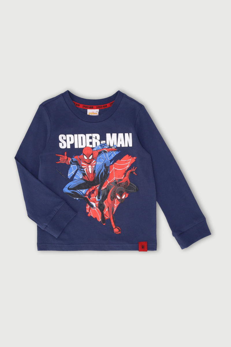 Pre-Boys Long Sleeve Foil Tee - Navy
