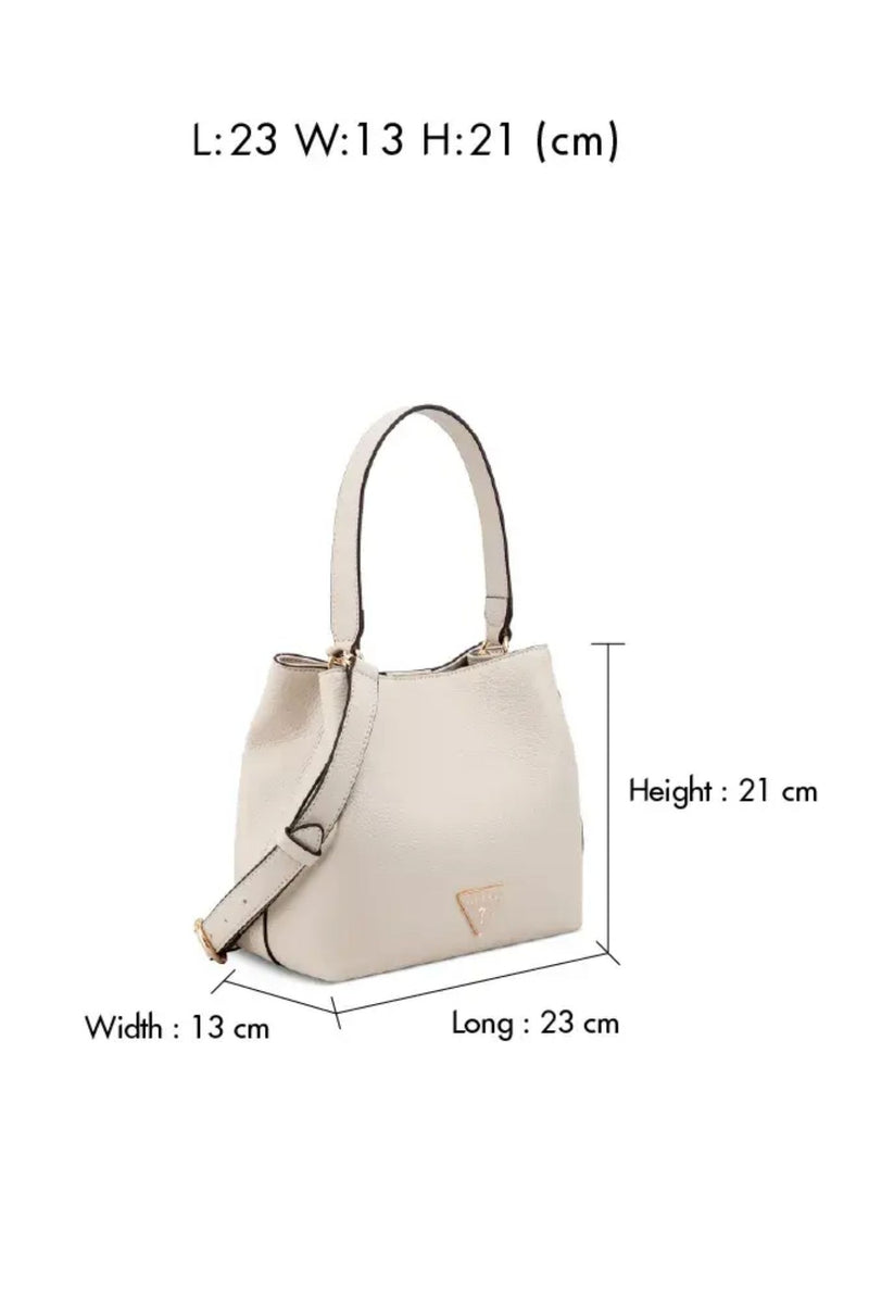 Wells Crossbody Bucket Bag - Stone