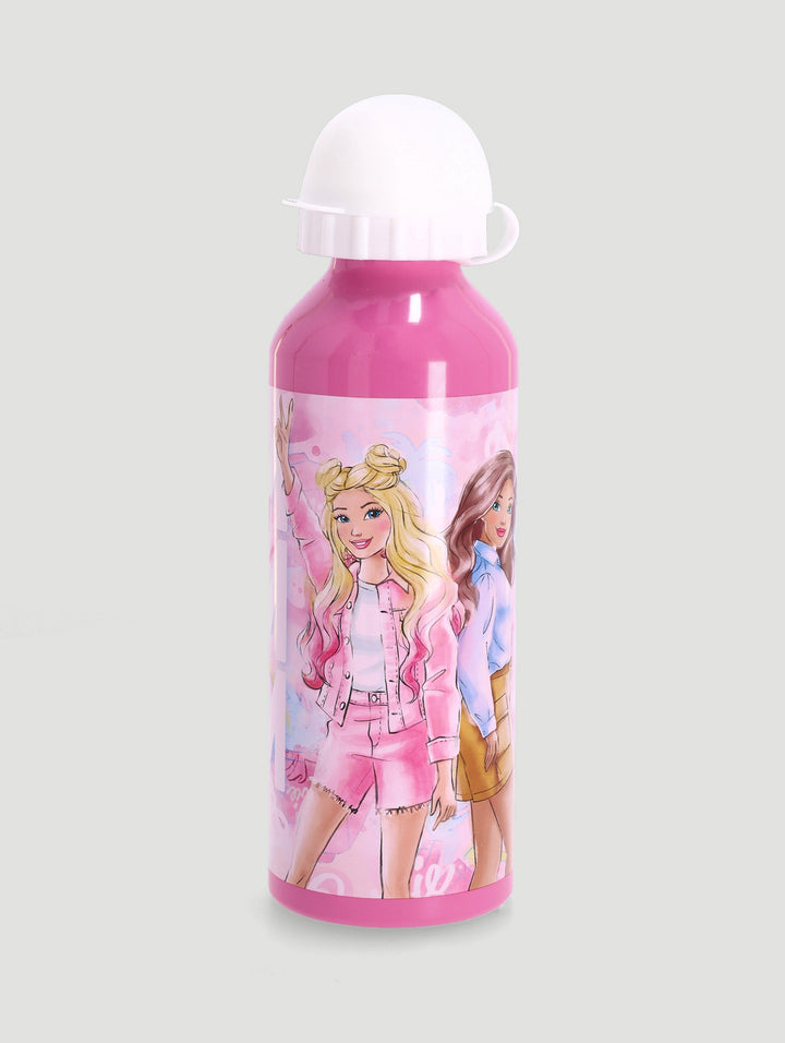 Pre-Girls Barbie Aluminium Bottle 500ML  - Pink
