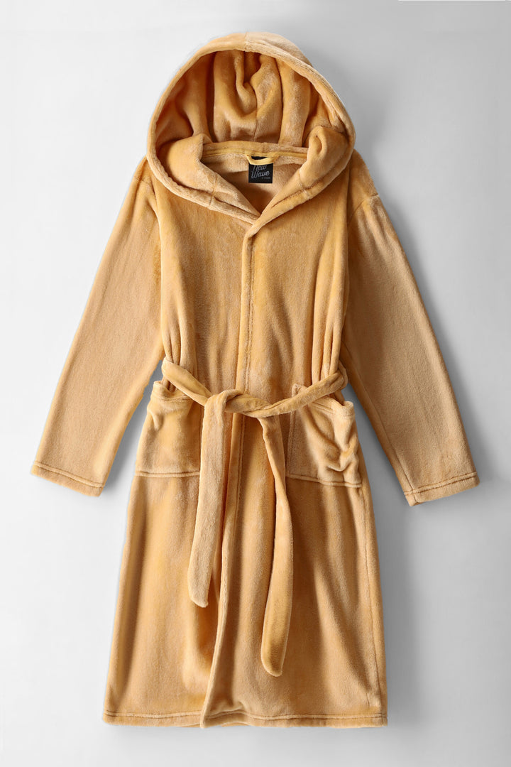 Boys Plain Pocket Gown - Wheat