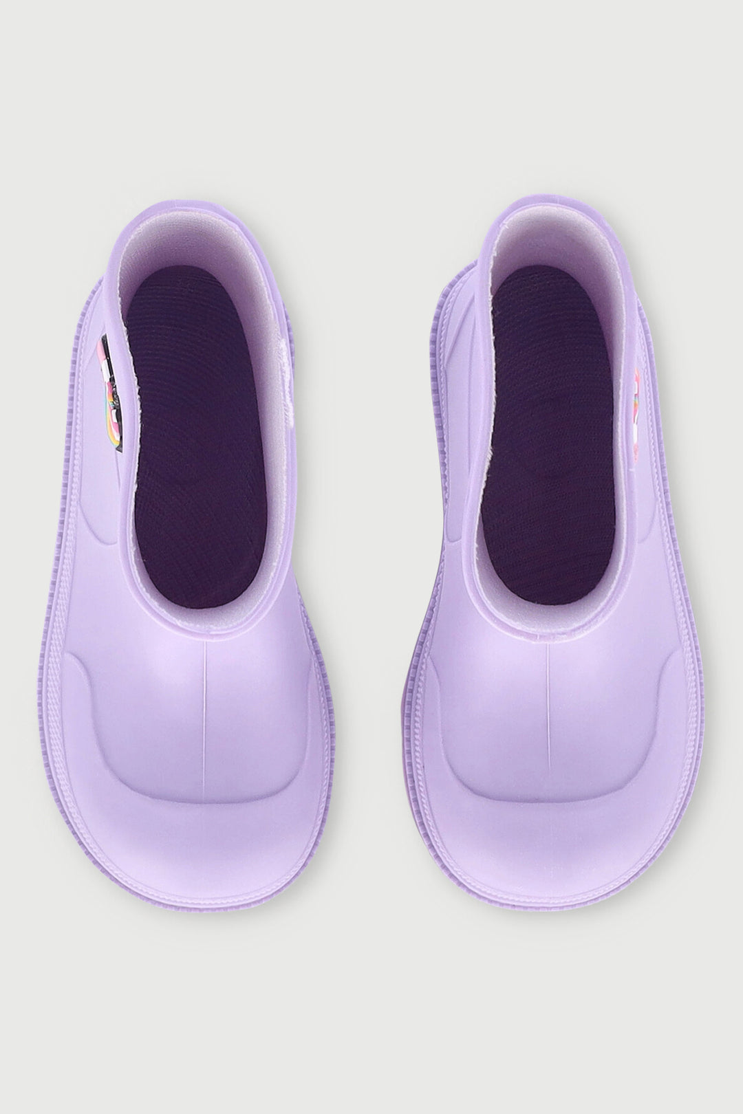 Pre-Girls Wellington Boots With Trim - Lilac