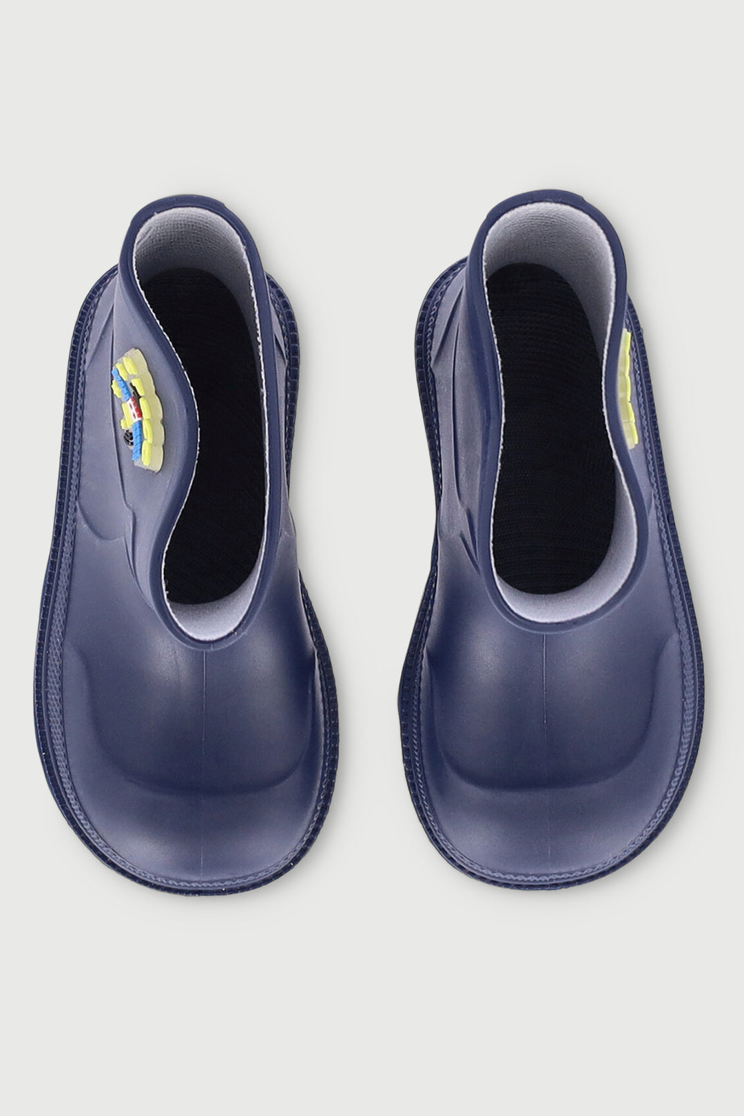 Pre-Boys Wellington Boots With Trim - Navy