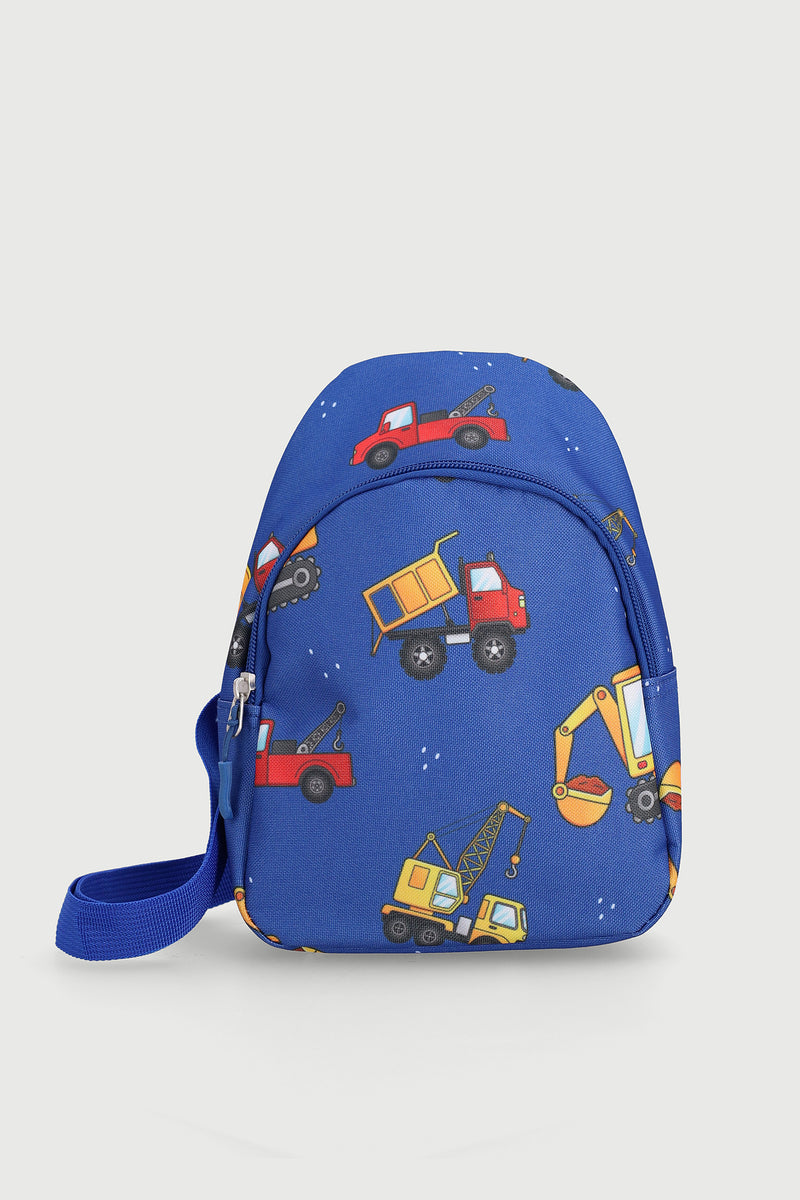 Pre-Boys Construction Crossbody Bag - Blue