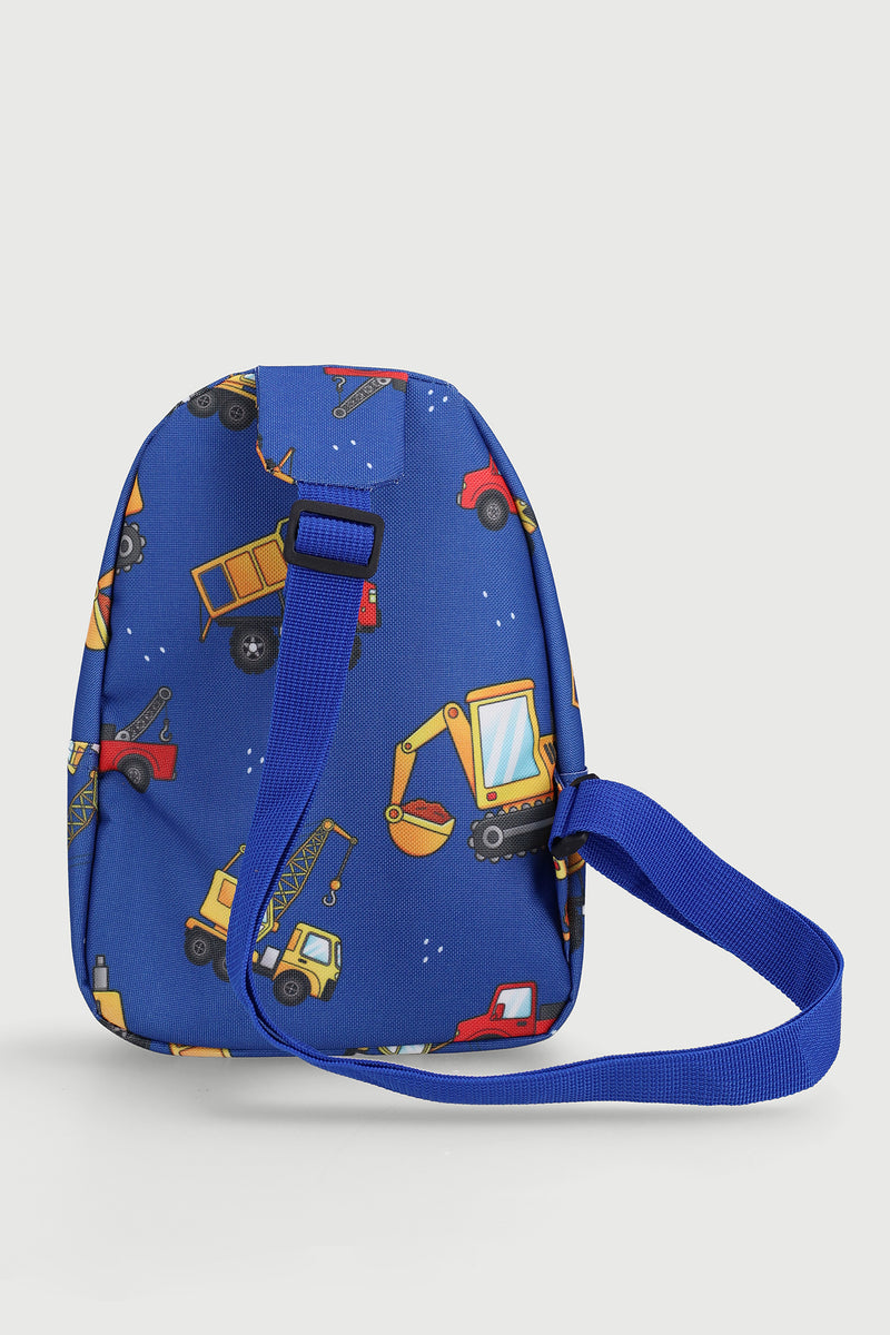 Pre-Boys Construction Crossbody Bag - Blue