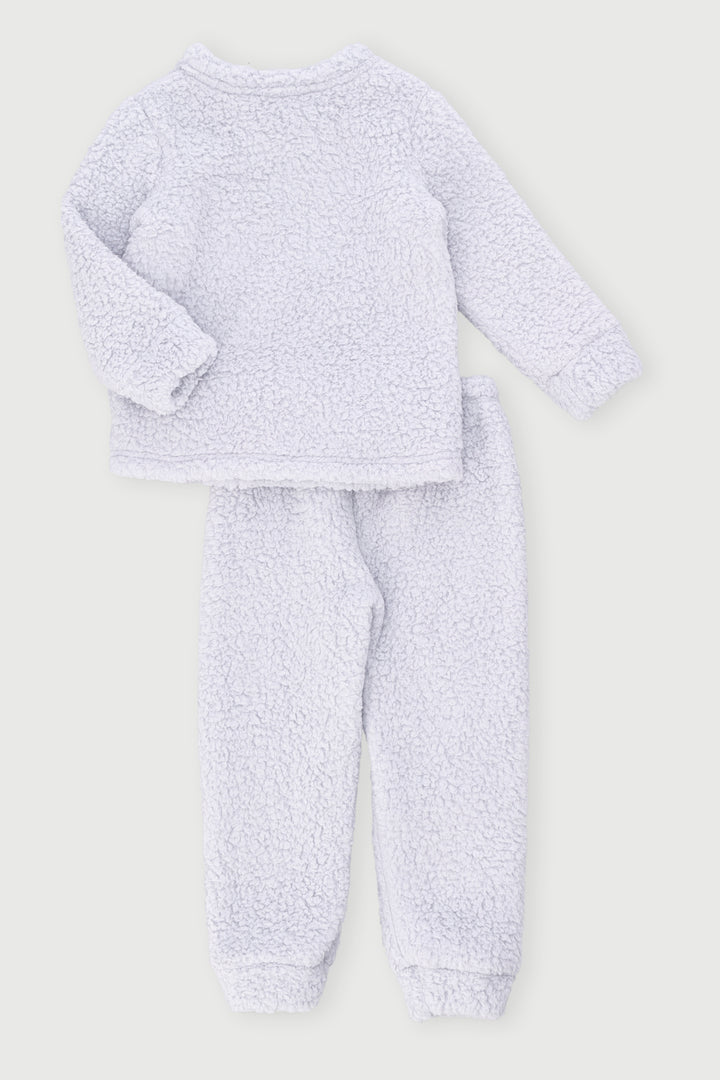 Pre-Boys Still Cool In My Pyjamas Sherpa Sleep Set - Grey