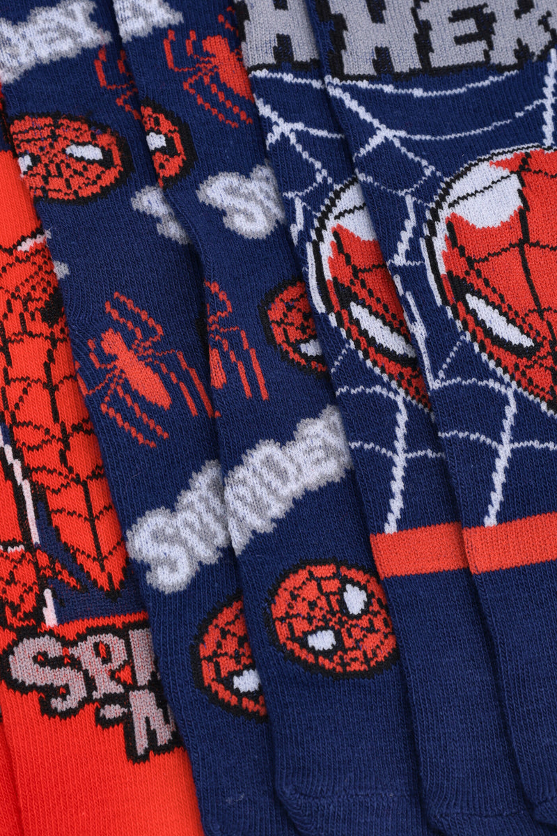 Pre-Boys 3 Pack Spiderman Socks - Multi