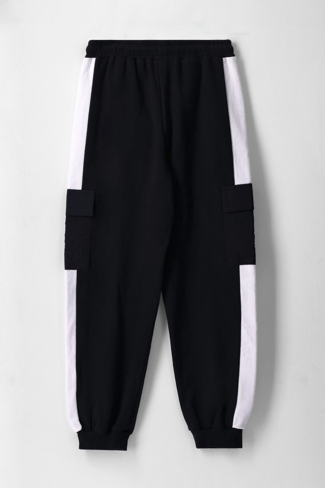 Boys Cargo Jogger - Black/White