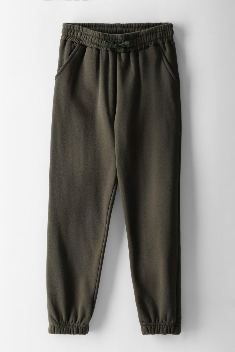 Boys Basic Fleece Jogger - Olive