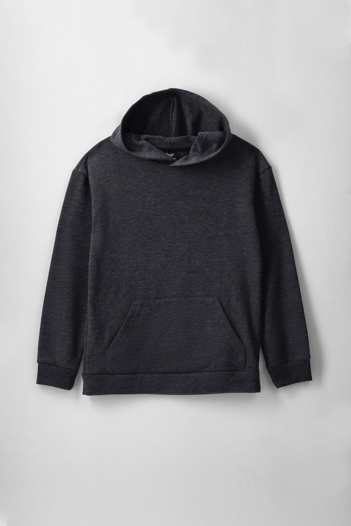 Boys Fleece Hoody - Charcoal Melange