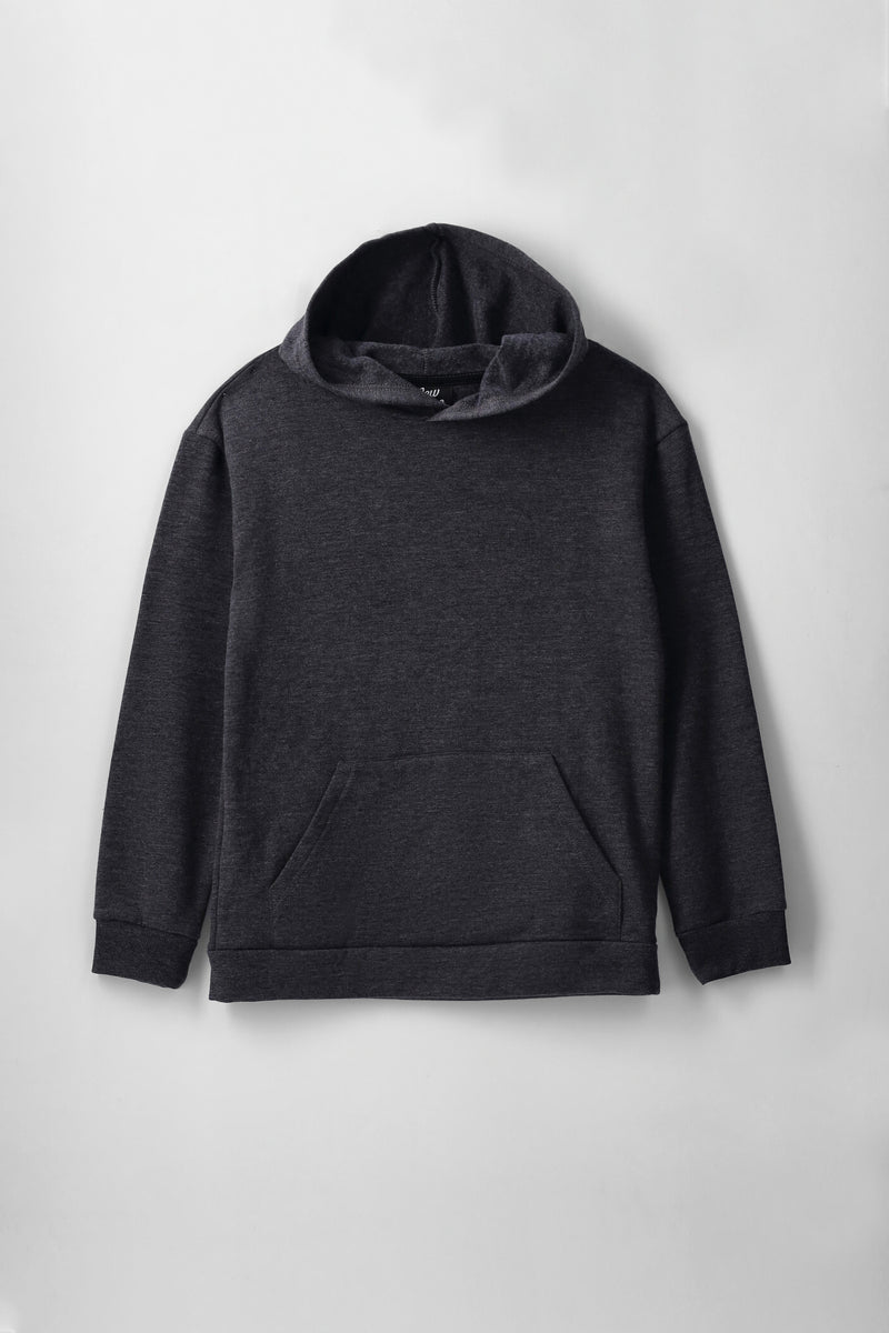 Boys Fleece Hoody - Charcoal Melange