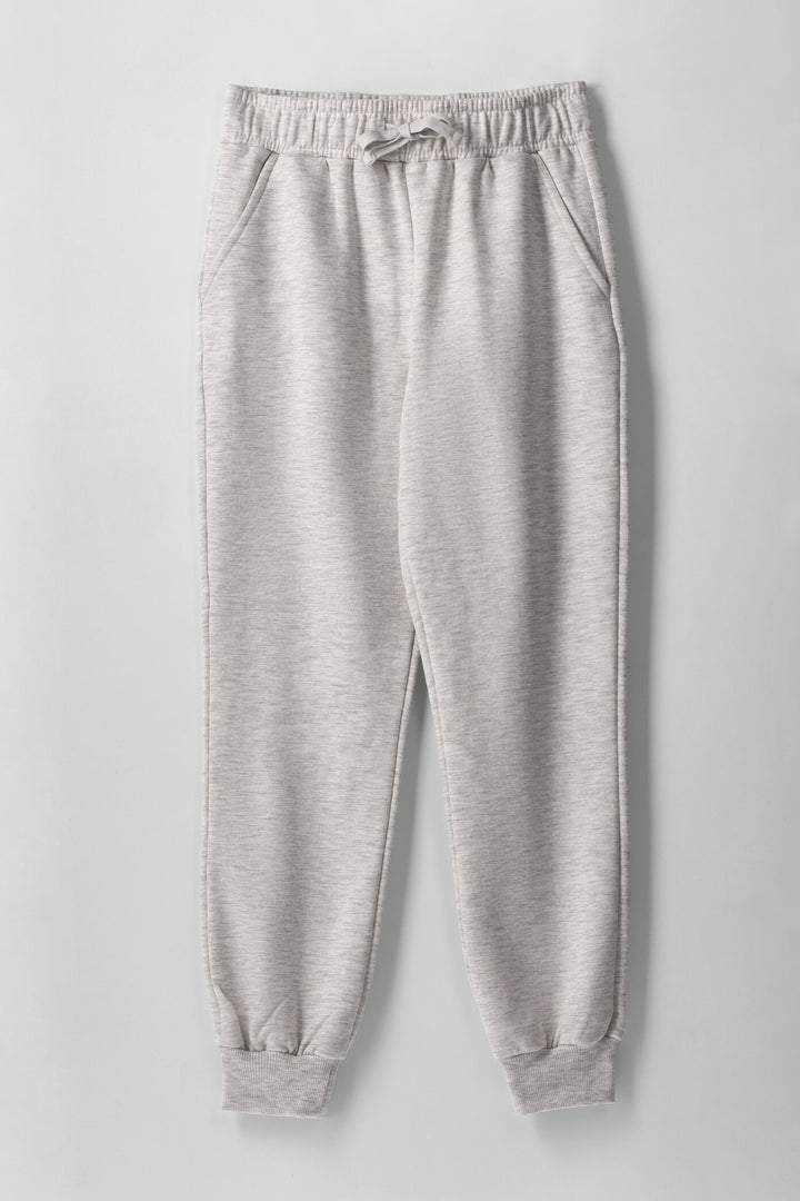 Boys Fleece Jogger - Grey Melange