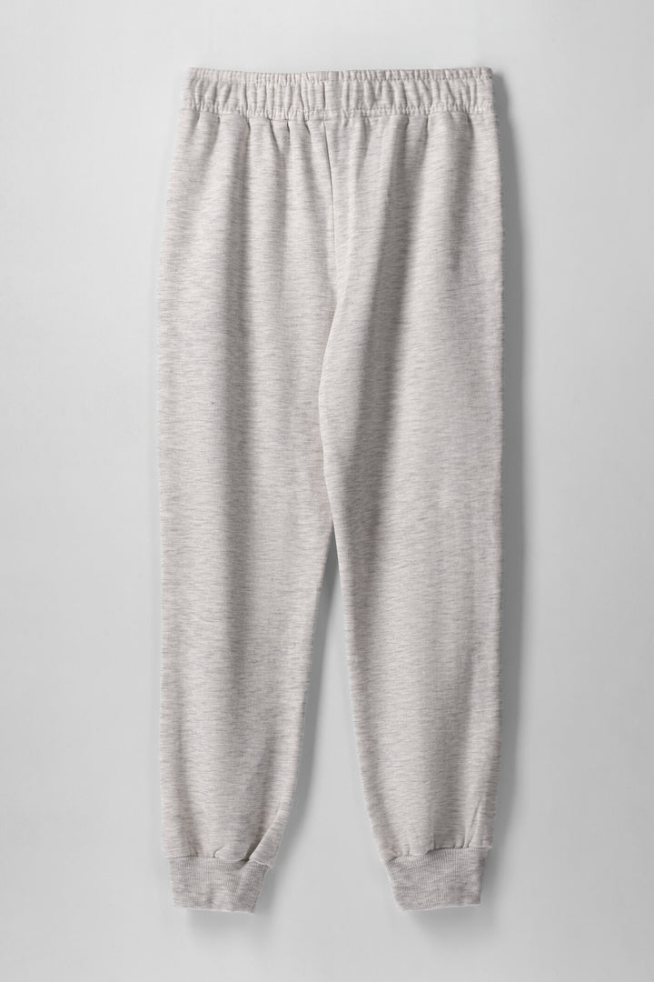 Boys Fleece Jogger - Grey Melange