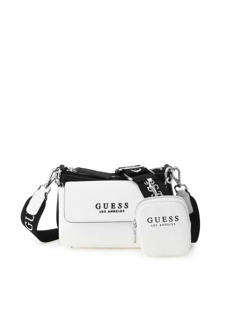 Abbie Mini Crossbody Top Zip Bag - White