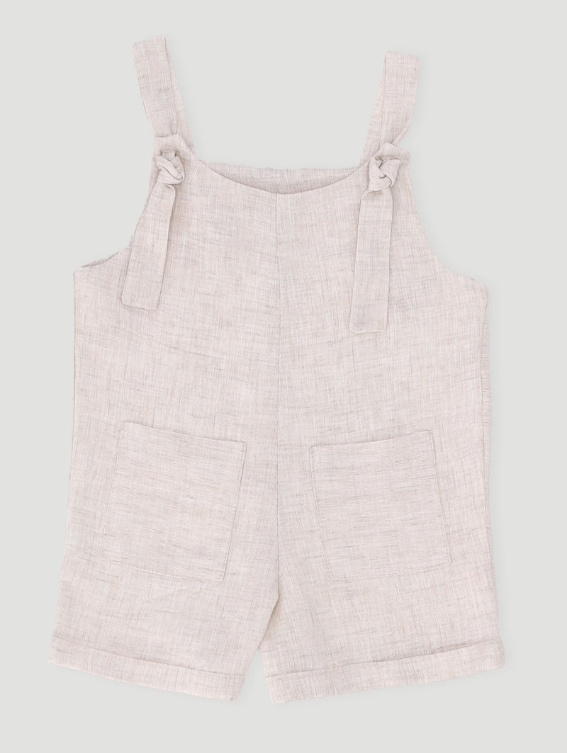 Pre-Girls Line Jumpsuit - Stone