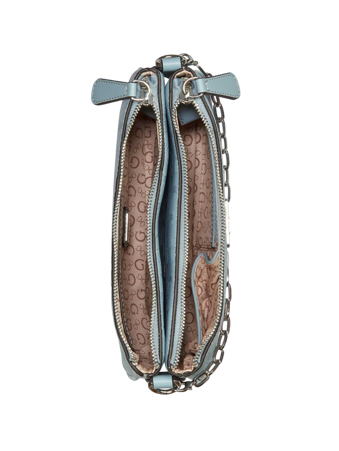 Tyrah Mini Crossbody Top Zip Bag - Light Blue