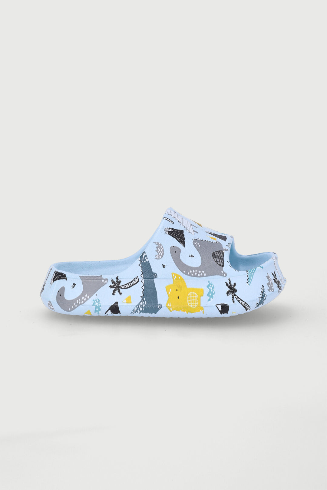 Pre-Boys Dino Print Slide - Blue