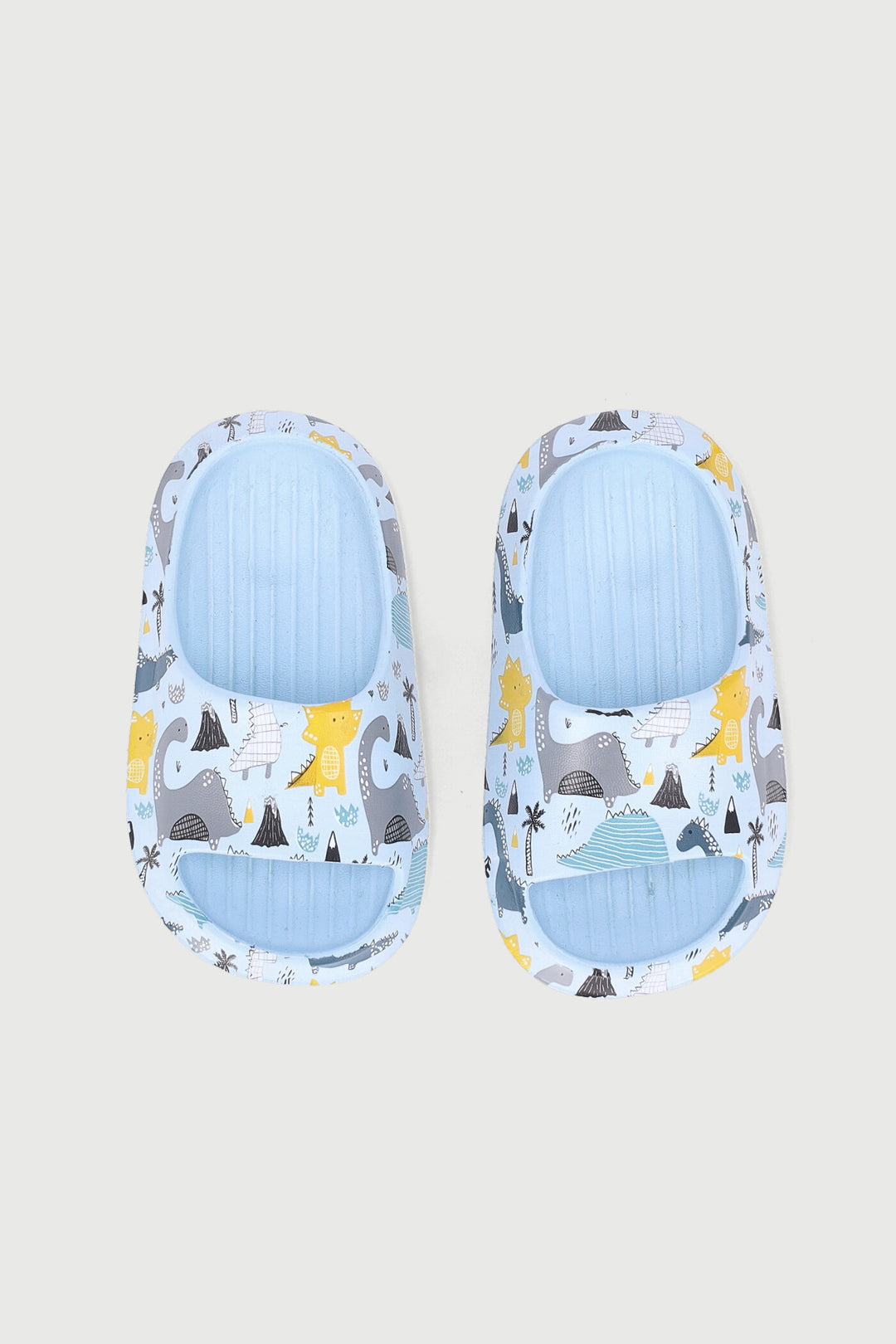 Pre-Boys Dino Print Slide - Blue