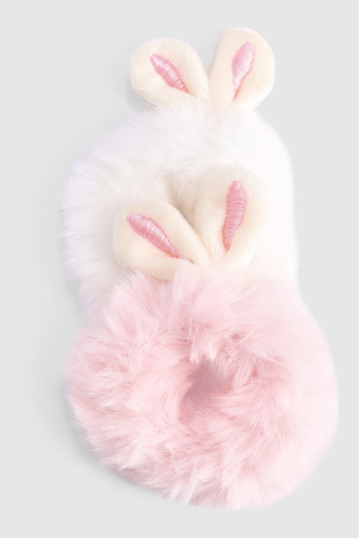 Pre-Girls 2 Pack Bunny Ears Scrunchie - White