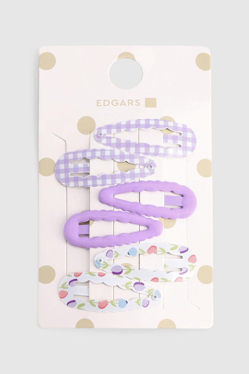 Pre-Girls Bow Hair Clips - Lilac