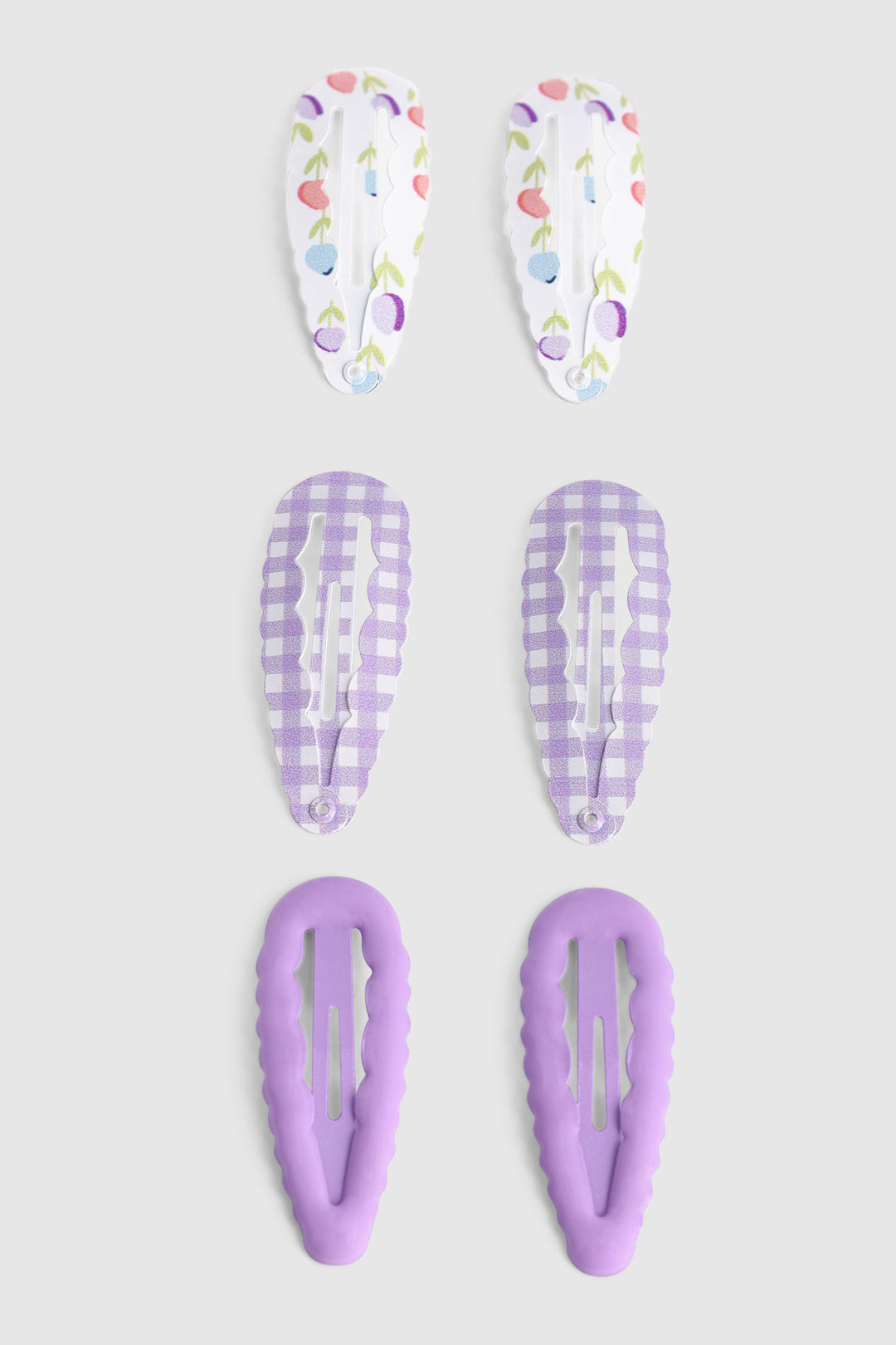 Pre-Girls Bow Hair Clips - Lilac