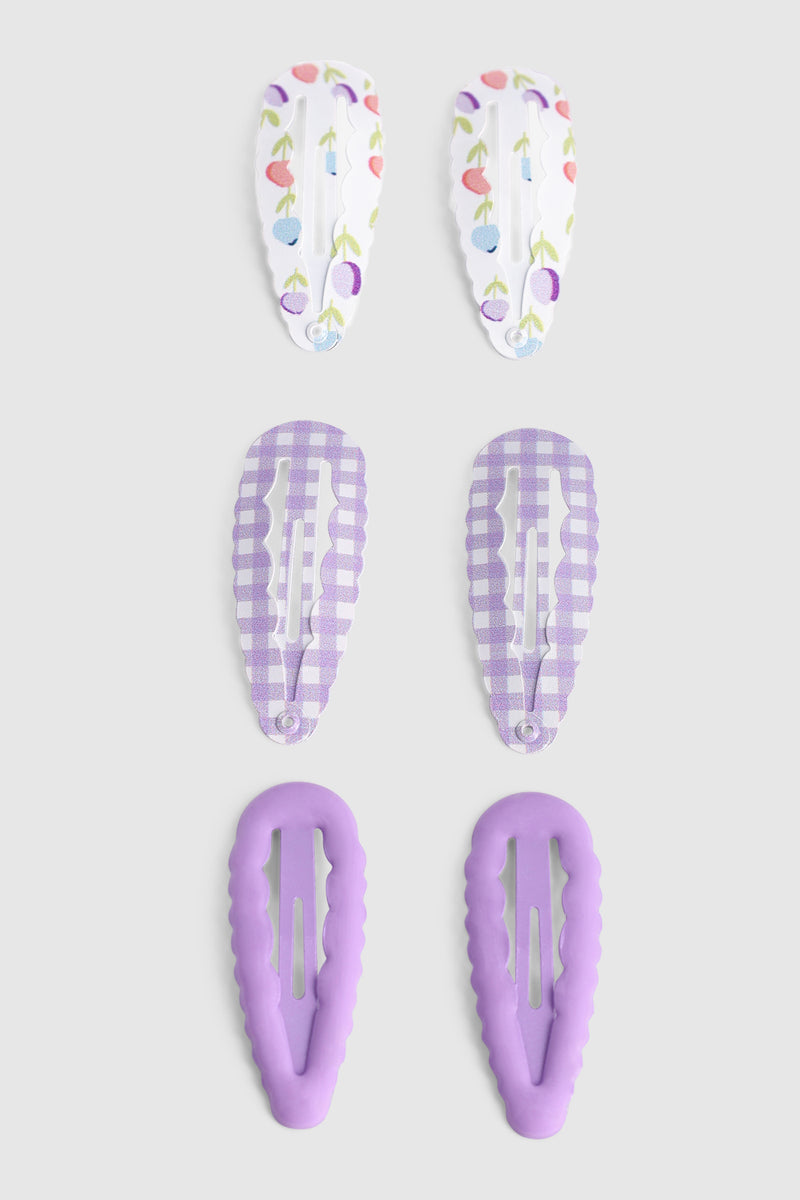 Pre-Girls Bow Hair Clips - Lilac