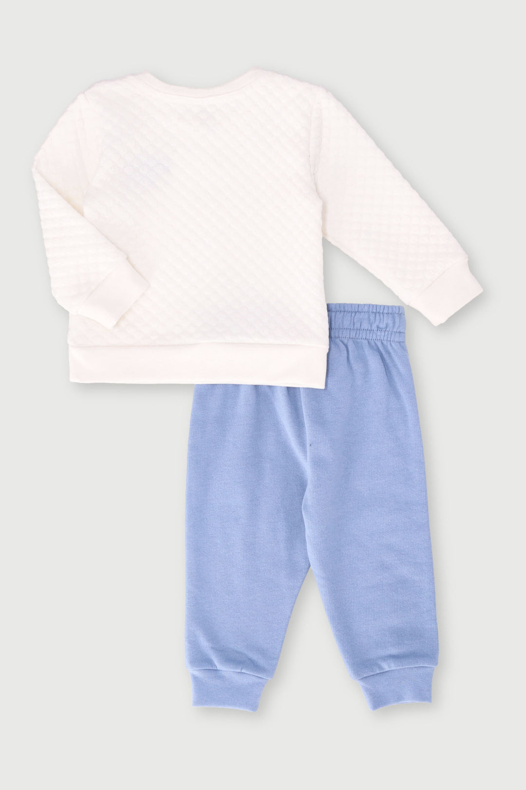 Baby Boys Mama Boy Tracksuit - White/Blue