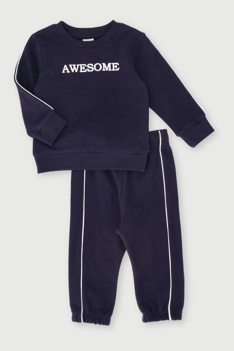Baby Boys Awesome Tracksuit - Navy
