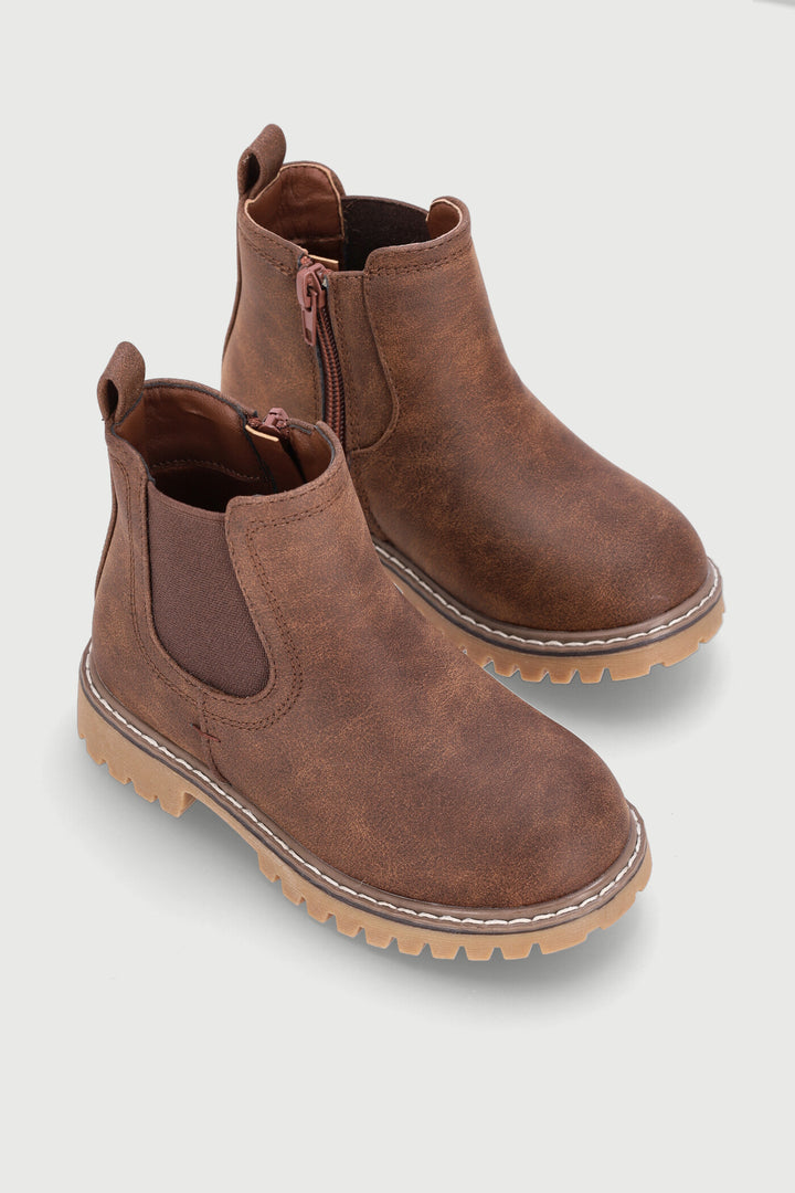 Pre-Boys Chelsea Boot - Brown
