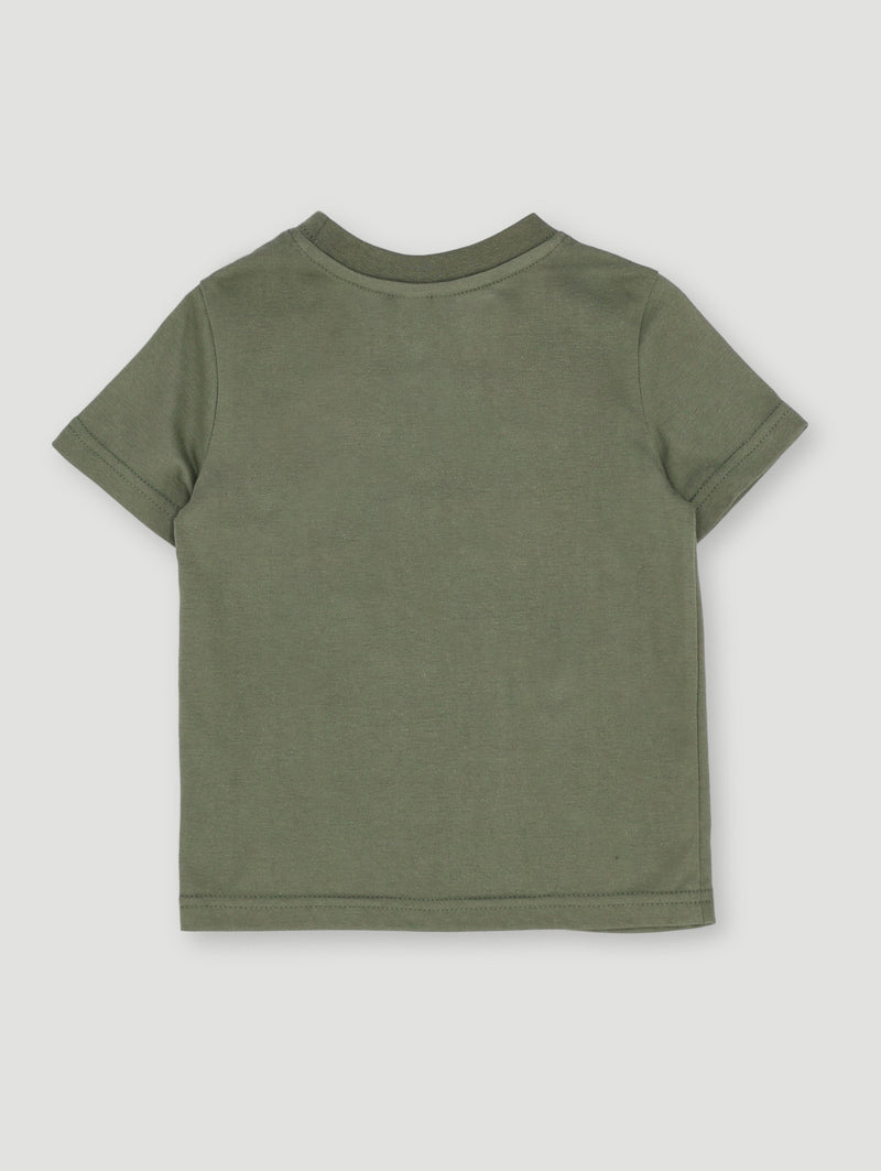 Pre-Boys Plain Polycotton Tee - Olive