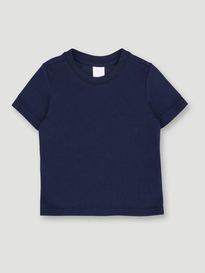 Pre-Boys Plain Polycotton Tee - Navy
