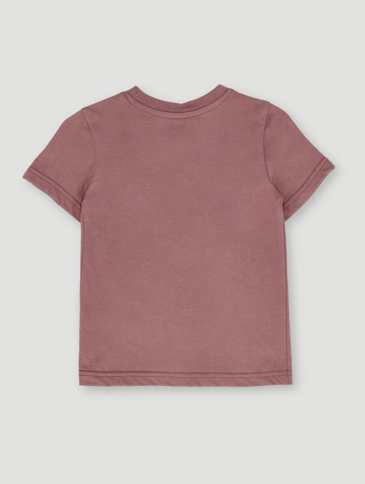Pre-Boys Plain Cotton Tee - Taupe