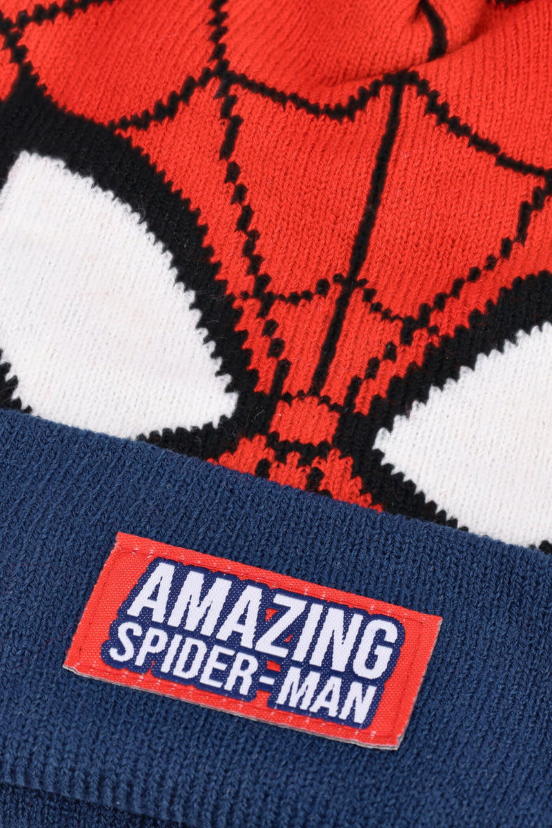 Pre-Boys Amazing Spiderman Beanie - Red