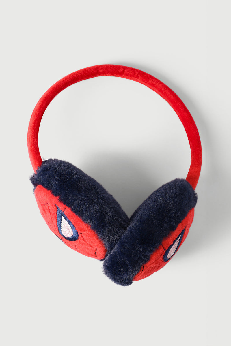 Pre-Boys Spiderman Earmuffs - Red