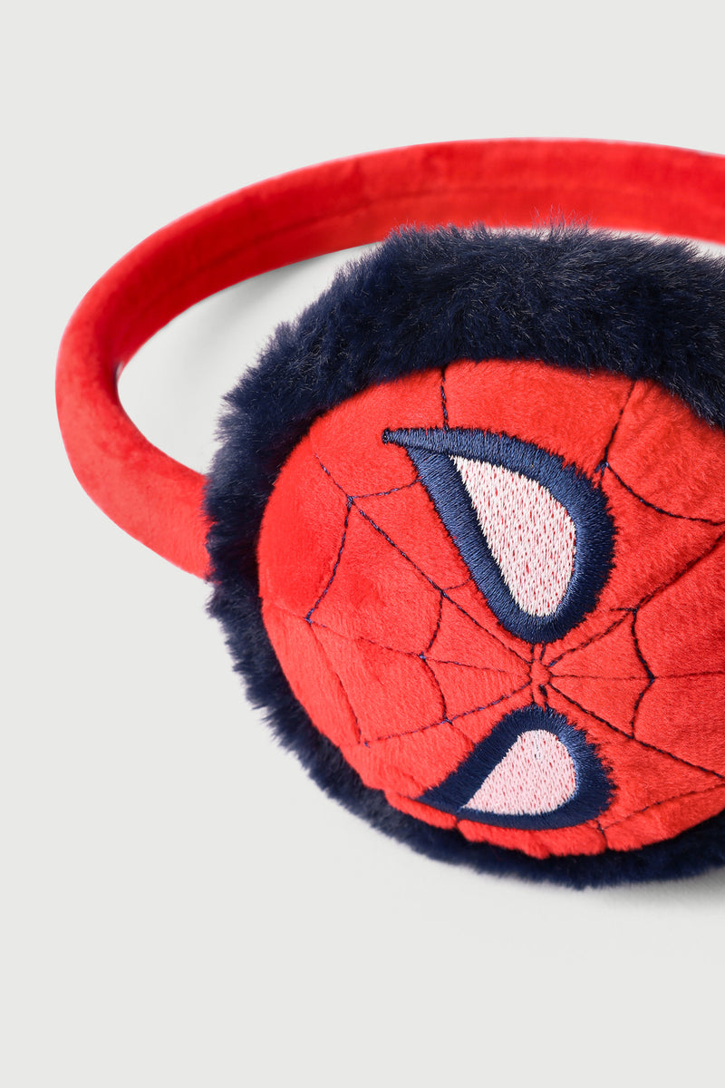 Pre-Boys Spiderman Earmuffs - Red
