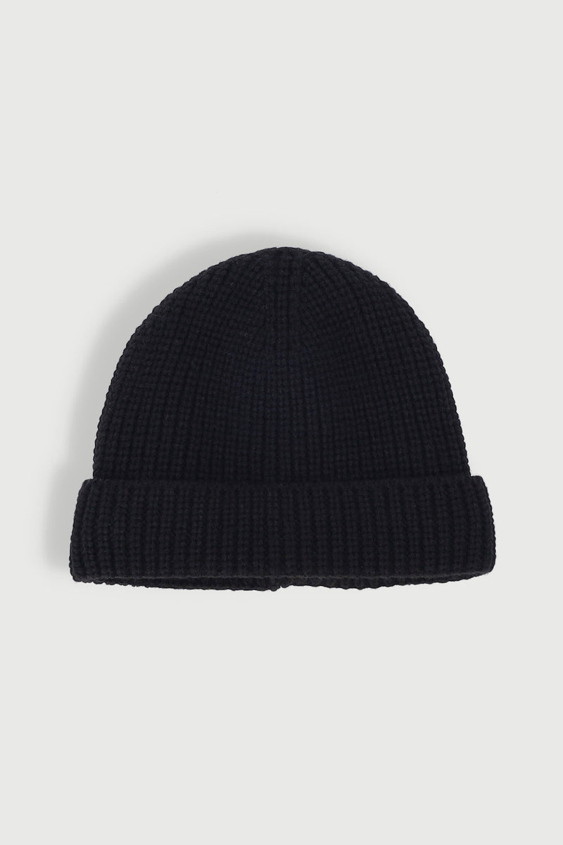 Boys Fishermans Beanie - Black