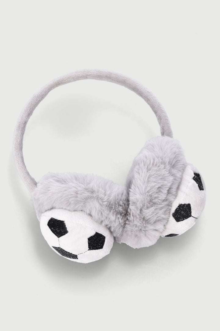 Pre-Boys Soccer Earmuffs - Grey