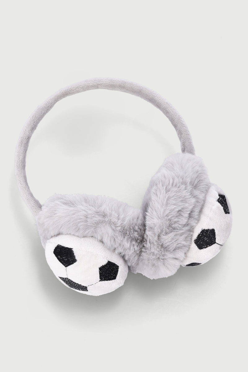 Pre-Boys Soccer Earmuffs - Grey