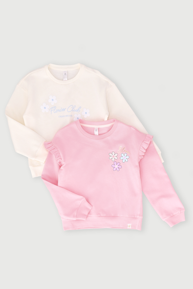 Pre-Girls 2 Pack Bloom Track Top - Pink